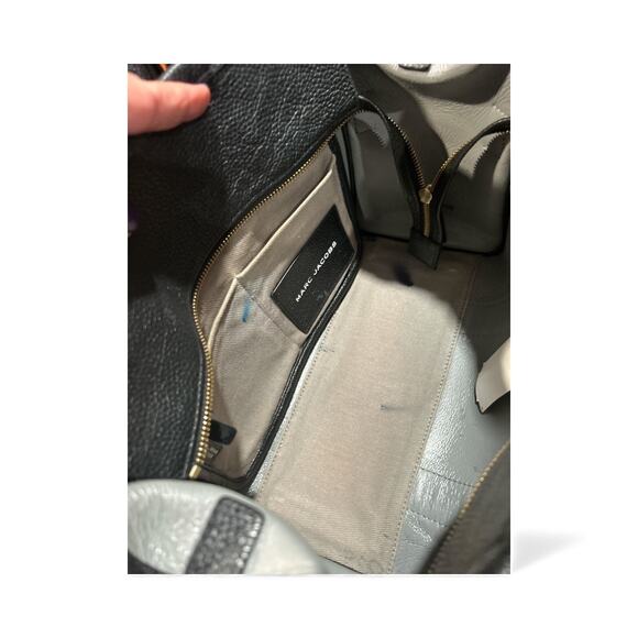 Marc Jacobs Leather The Tote Bag With Crossbody Strap - Picture 10 of 12